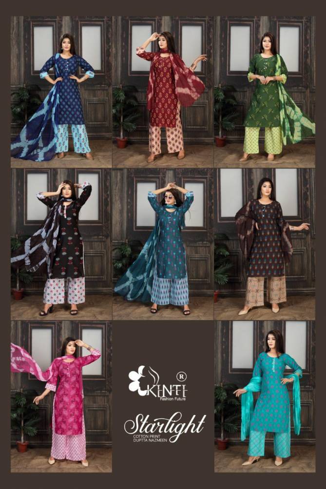 Kinti Starlight Latest Fancy Designer Casual Regular Wear Cotton Readymade Salwar Suit Collecyion Collection
